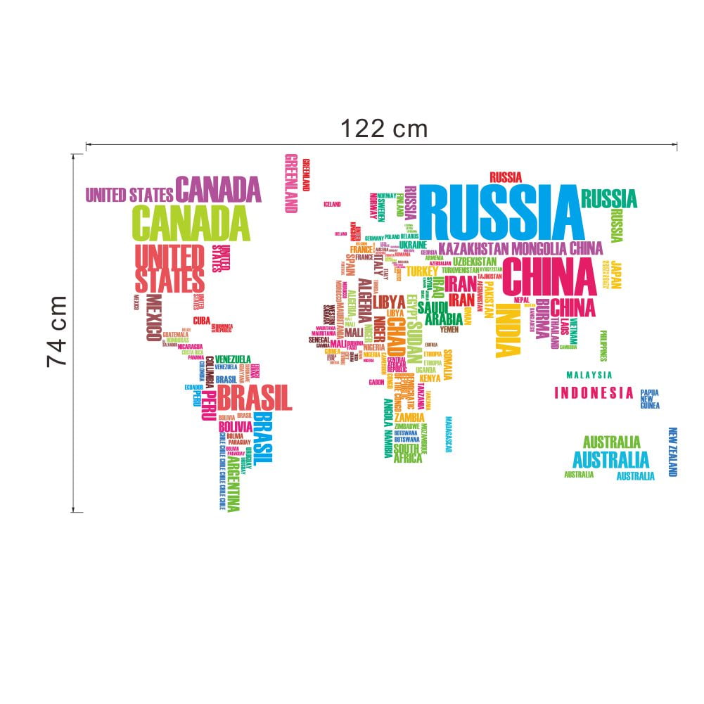 Diy Wall Sticker Removable World Map Colorful Usa Letters Country Diy Wall Sticker Removable World Map Colorful Usa Letters Country Name Art Decal Home Decor Durable For Nursery Children Mural Living Dining Room Televsion