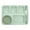 Green, variant on 1 Set Creative Wheat Straw Bowl Exquisite Dinner Tray Drop-Proof Rice Dishes Separate Plates Cutlery Set (Green)