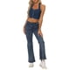 thumbnail image 2 of INSPIRAR CHIC Top de Mujer de Mezclilla Sin Mangas con Botones y Cuello Halter XS Azul Oscuro, 2 of 5
