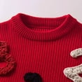 thumbnail image 5 of Gubotare Sweater for Toddler Girl Girl's Crewneck Fall Sweaters Kids Long Sleeve Slouchy Cute Pullover Size 1T 2T (Red,1-2 Years), 5 of 7