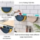 thumbnail image 5 of Bolsa de cocina plegable, Poub plegable colgante, Poub plegable semicircular, gabinete portátil, oficina, baño, dormitorio y Poub para automóvil (azul marino), 5 of 5