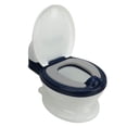 thumbnail image 3 of Orinal de transición para niños pequeños, desmontable, lavable, con cojín de poliuretano suave, ideal para entrenamiento, color azul y blanco, 3 of 14