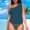 !Navy, variant on TEVEQ Women's Two Piece Swimsuits One Shoulder Tankini Tummy Bat One Piece Swimsuit Women Tummy Control Slimming Cheeky Modest 2025 Trendy Swim Suits for Women 2025 Bathing Suit for Women One Piece