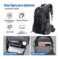 thumbnail image 3 of Mochila De Deporte Al Aire Bolso Para Alpinismo Impermeable Negra Malubero Malu1792, 3 of 3