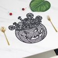 thumbnail image 2 of Pumpkin Placemats Thanksgiving Harvest Placemats Fall Placemats Heat-Resistant Absorbent Hollowed Tableware Mat for Thanksgiving, Halloween, Party and Wedding Table Decorations, 2 of 6