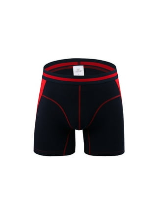 Men's Sport Performance Boxer Briefs Quick Dry Moisture-Wicking Travel  Underwear Long Leg Breathable Lightweight Boxer Trunks