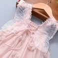 thumbnail image 2 of Vedolay Dresses Cap Sleeve Floral Lace Glitter Pearl Holiday Party Flower Girl Dress,Pink 3-4 Years, 2 of 5