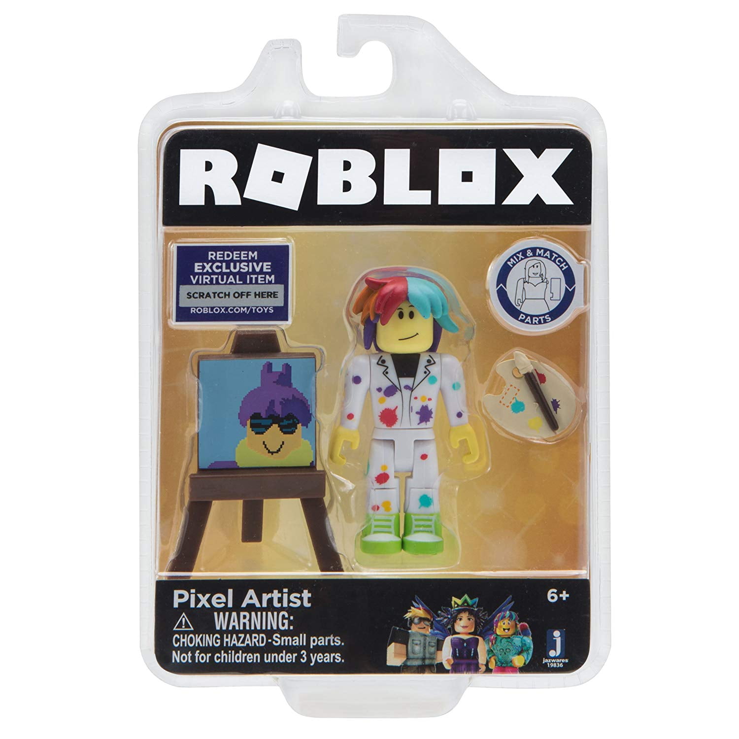 Roblox Gold Collection Pixel Artist Single Figure Packan Art