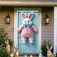 thumbnail image 5 of Easter Bunny and Egg Door Cover Banner – Festive Background Cloth for Door and Party, Spring Holiday Door Curtain Decor Hanging Banner to Welcome Easter Guests, 5 of 6