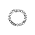 thumbnail image 4 of Gem & Harmony Mens Sterling Silver Curb Chain Bracelet 8.5 inches for Men, 4 of 5