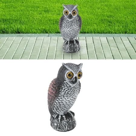 Frydes Plastic Owl Decoy Waterproof Bird Deterrent for Garden