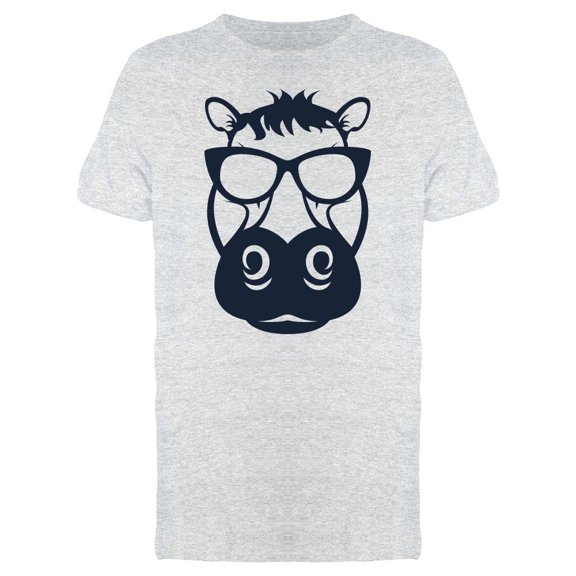 Head Hipster Face Grunge Hippo Tee Men's -Image by Shutterstock