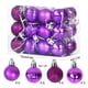 thumbnail image 3 of Conjunto de bolas de árbol de Navidad moradas, 3 of 3