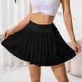 thumbnail image 5 of Levmjia Womens Tennis Skirt High Waisted Mesh Athletic Skirt Elastic Waist Solid Color Sports Fitness Workout Casual Daily Wear, 5 of 6