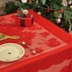thumbnail image 5 of CaiYueKe Christmas Lace Rectangle Tablecloth 87 Inch, Holiday Festival Floral Emboridered Table Cloth Santa and Snowflakes Pattern Sheer Cover Overlay for Kitchen Dining Room Party Table Decor, 5 of 9