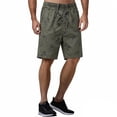 thumbnail image 2 of RMGVDSD Mens Shorts Men's Summer Shorts With Pockets Drawstring Elastic Waist Comfortable Breathable Casual Shorts Knee-Length Trousers Stylish Trousers Activewear, 2 of 3