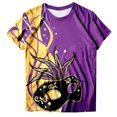 thumbnail image 4 of PMUYBHF T-Shirt Décontracté Mode Femme Col Rond Manches Courtes Imprimé Couleur 9943 m, 4 of 4