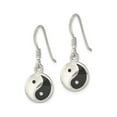 thumbnail image 3 of Gem & Harmony Sterling Silver Mother of Pearl Yin and Yang Dangle Earrings for Women, 3 of 4