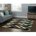 thumbnail image 3 of Linon Roma Herringbone Power Loomed Polypropylene 5'x7' Area Rug in Gray, 3 of 6