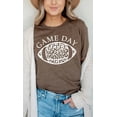 thumbnail image 3 of Game Day Leopard Spot White Football Graphic Tee T-Shirt, 3 of 9