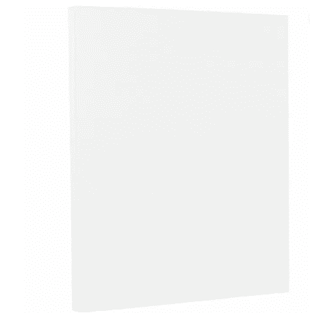 JAM Paper Strathmore, 8 1/2 x 11, Bright White Laid, 88lb, 100 per Pack