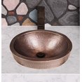 thumbnail image 2 of Monarch Pure Copper Hand Hammered Skirted Sink, 17 inches (Drop In or Vessel), 2 of 6
