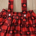 thumbnail image 6 of Edvintorg 6Months-4Years Toddler Baby Girls Clothing Sets Clearance Valentine's Day Gift Kids Clothes Girls Fashion Cute Long Sleeve Sweet Heart Letter Print Ruffles Strap Skirt Suits, 6 of 7