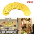thumbnail image 2 of Mirror Sticker Acrylic Wall Stickers Hex Self-Adhesive Mosaic Tiles Diy Bathroom Home Decor 80X70X40Mm 3D Bedroom Diy Accessory, 2 of 9