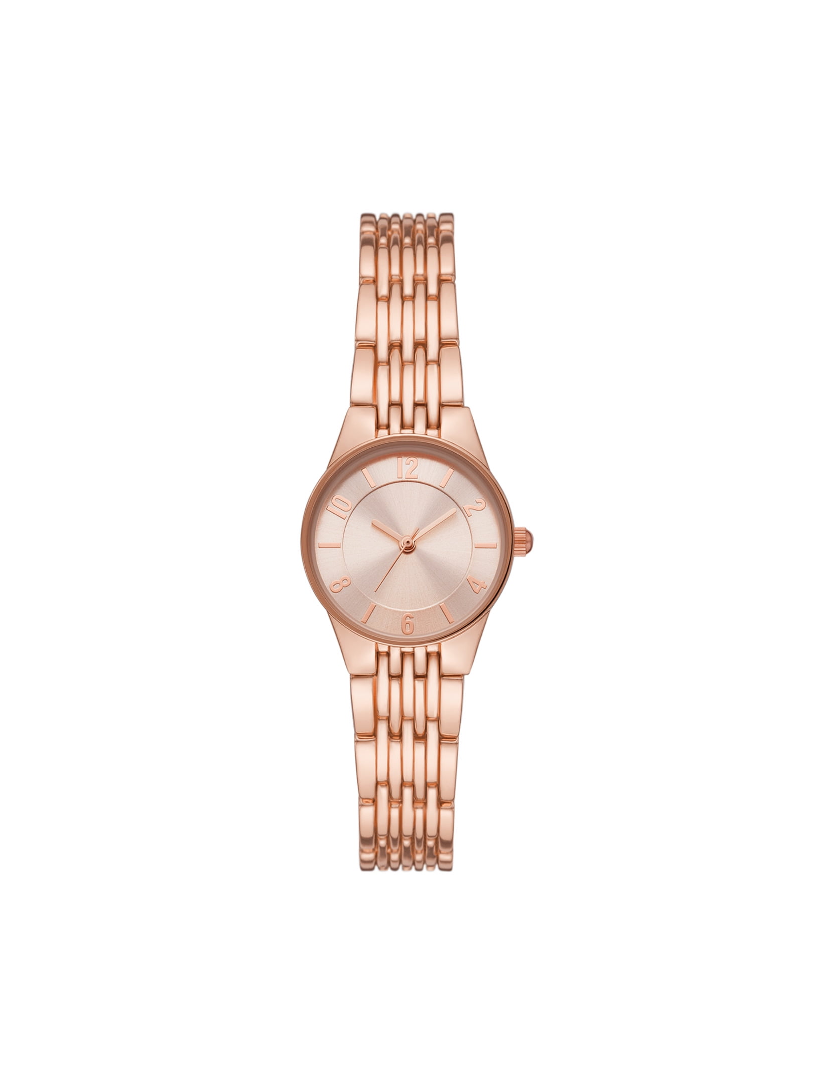 Time and Tru Women's Rose Gold Tone Bracelet Watch