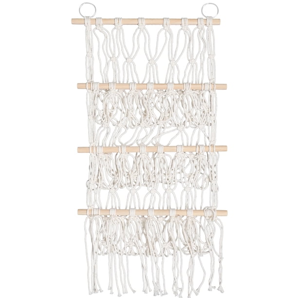 Organizador colgante para juguetes de peluche, hamaca para colgar en la pared, red multifuncional de madera para libros, peluches, juguetes, decoración infantil