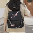 thumbnail image 3 of Stylago Women's Fashion Backpack with Embroidery Flower Students Schoolbag Zipper Daypack Detachable Strap Crossbody Bags Black, 3 of 6