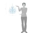 thumbnail image 2 of Large Antique Design Vinyl Chandelier Wall Decal Art, 2 of 4