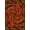 Red Orange Yellow, Pattern 4, variant on ODIKA Optical Illusion Volcanic Fissure Mosaic Hallway Molten Border for Dorm Room, Small Living Apartment, Stain Resistant Low Profile