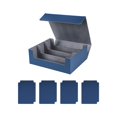 thumbnail image 1 of Bunblic Étui pour Cartes 1800+ Boîte de Deck Organisateur Robuste pour Cartes de Basketball Bleu Doublé en Gris, 1 of 8