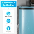 thumbnail image 4 of BIQWBIC 13 Gallon Tall Kitchen Garbage Can | Touch-Free Motion Sensor | High-Capacity Kitchen Trash Can | Waterproof Office Trash Can | Bathroom & Bedroom Trash Can- 49L Waste Bin (1, Blue), 4 of 7