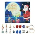 thumbnail image 7 of Santa 24 Days Countdown Calendar Christmas Jewelry Set DIY Advent Holiday for Kids Women Festive Surprise, 7 of 7