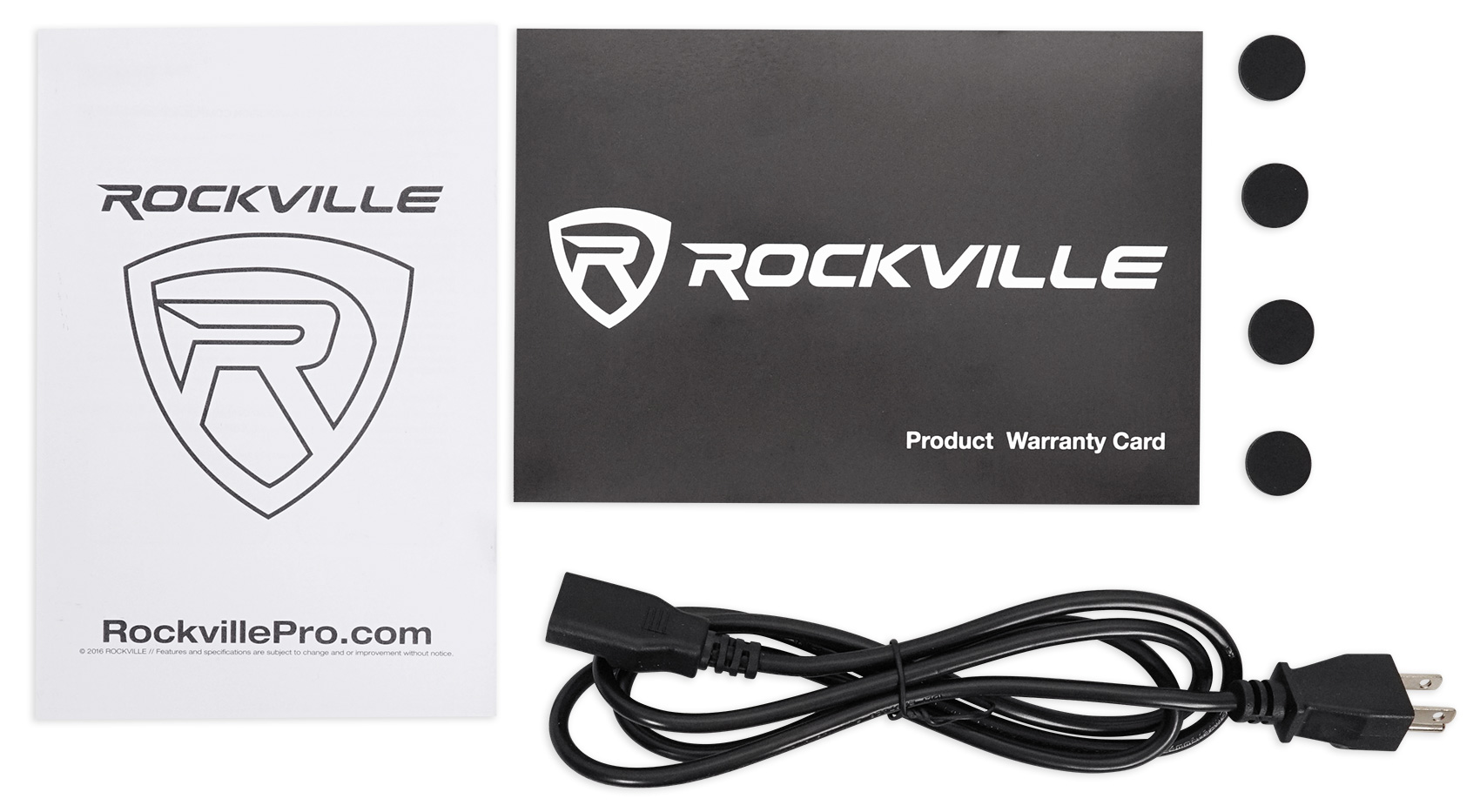 (2) Rockville DPM6B Dual Powered 6.5" 420 Watt Active Studio Monitor Speakers - image 5 of 7