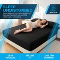 thumbnail image 2 of REGALWOVEN Fitted Sheet, Solid Polyester Bed Sheets, Wrinkle-resistant and Ultra Soft for Comfortable Sleep Black 1 PC 59.8x79.9 inch, 2 of 5