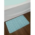 thumbnail image 2 of Kites Bath Mat, Funny Doodle Kiteboarding Wind Surfing Extreme Sports Sketch Art, Plush Bathroom Decor Mat with Non Slip Backing, 29.5" X 17.5", Pale Blue White, by Ambesonne, 2 of 2