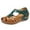 Green, variant on JeashCHAT Closed Toe Sandals for Women Casual Summer Hollow Out Vintage Wedge Sandal Gladiator Outdoor Shoes Walking Sandals Gift for Your Wife Mom
