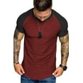 thumbnail image 4 of COOFANDY Mens Muscle Tshirts Fashion Raglan Sleeve Baseball Tee Shirt, 4 of 7