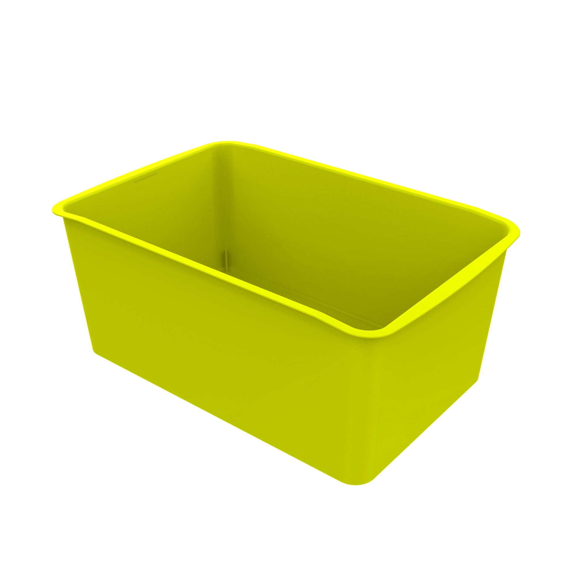 Pen+Gear Cubby Bin, 12.27 x 7.96 x 5.12 in, Lime Pulp, 8-Pack