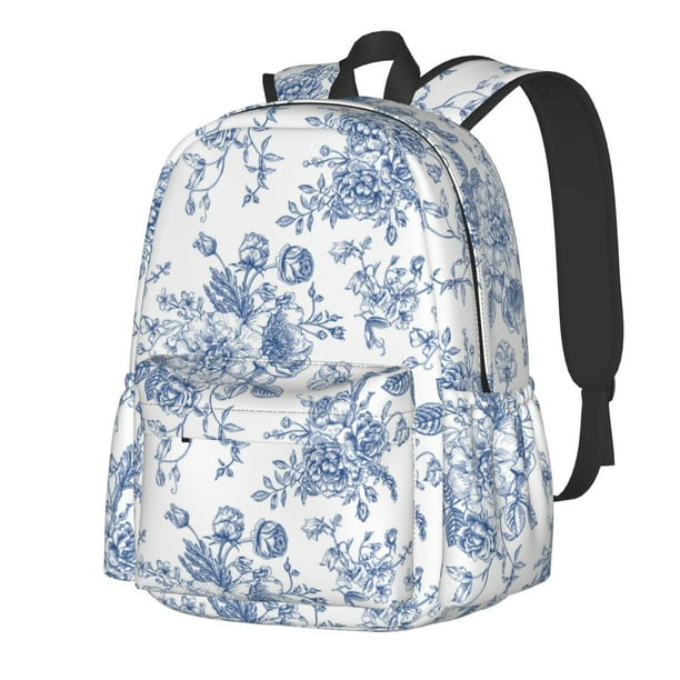 Disketp Rose Flowers Mochila Escolar de Gran Capacidad y Peso Ligero, Mochila de Viaje Ideal para Escuela, Trabajo y Uso Diario, Cómoda y con Estilo