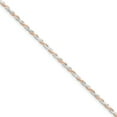 thumbnail image 1 of Sterling Silver 2.5mm Rose Vermeil Diamond-cut Rope Chain, 1 of 1