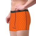 thumbnail image 2 of Yiaed Orange Scales Print Men's Soft Cotton Boxer Shorts Breathable Boxers Underwear Moisture-Wicking Underwear Stretch Boxer Briefs for Man-Large, 2 of 5