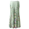 thumbnail image 5 of SMihono Robes Bohémiennes d'Été pour Femmes Grande Taille Mode Femmes Décontractée Aguichant Col en V Solide Robe d'Été en Dentelle Sans Manches Mini Robe, 5 of 5