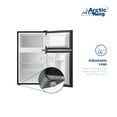 Arctic King 3.2 Cu ft Two Door Compact Refrigerator with Freezer, Black