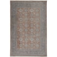thumbnail image 4 of HomeRoots 567431 5 x 7 ft. Oriental Power Loom Worn Faded Rectangle Area Rug with Fringe, Blue & Red, 4 of 4