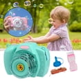 thumbnail image 4 of Bubble Blowing Set, Bubble Accesorio de baño para niños Summer Automatic Cute Soap Niños Niños pequeños Regalos , verde Baoblaze Soplador de burbujas de cámara, 4 of 8
