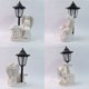 thumbnail image 5 of Garden Statue With Solar LED And Flower Pot 2 Color Resin Solar Light Outdoor Decor Praying Figurine With Planter For Patio Cemetery, 5 of 8